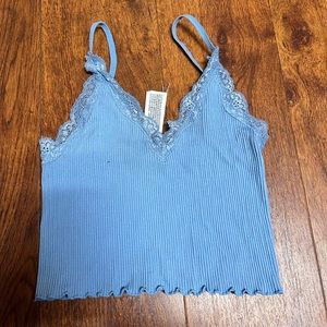 forever 21 blue tank top